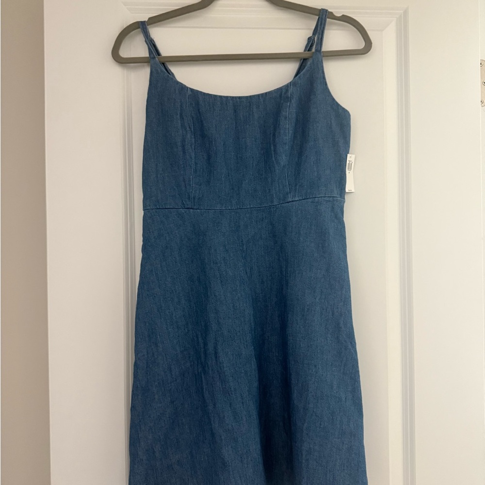 NWT Old Navy Blue Denim Sleeveless Dress